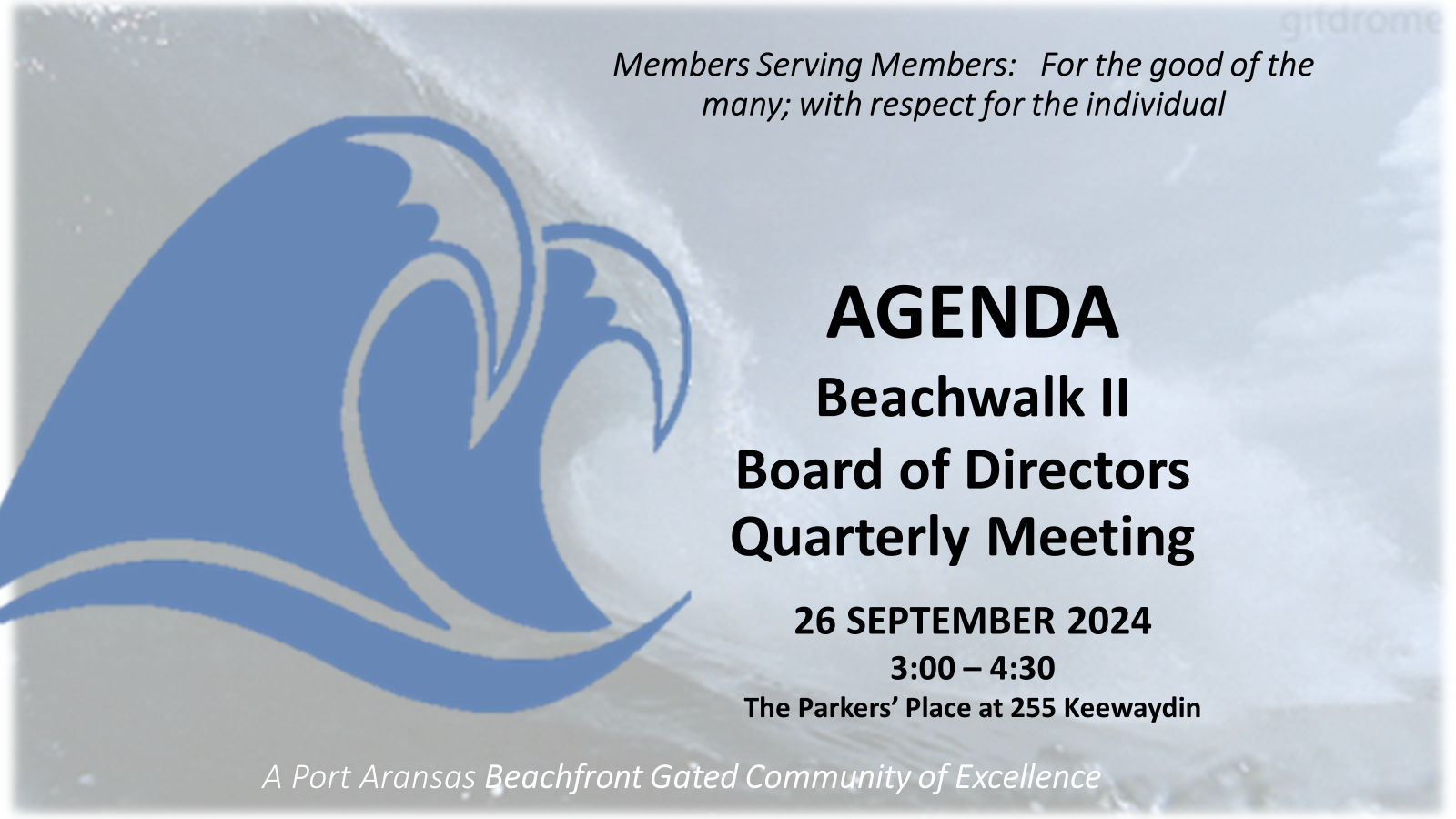 AGENDA 26 SEP 2024 BOD Mtg